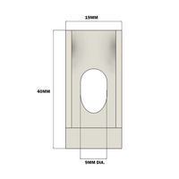 40-160-1SS MODULAR SOLUTIONS GUSSET BRACKET 18.5MM X 45MM WITH STAINLESS STEEL HARDWARE REINFORCEMENT ANGLE